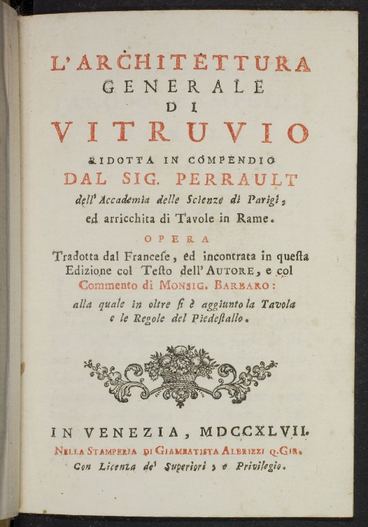 Digitalisate Perrault_Barbaro 1747