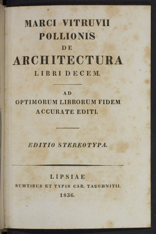 Digitalisate Vitruvius 1836
