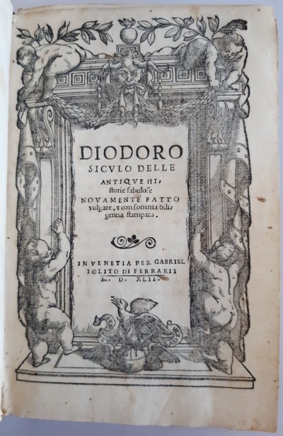 Digitalisate Titelblatt_Diodorus 1542